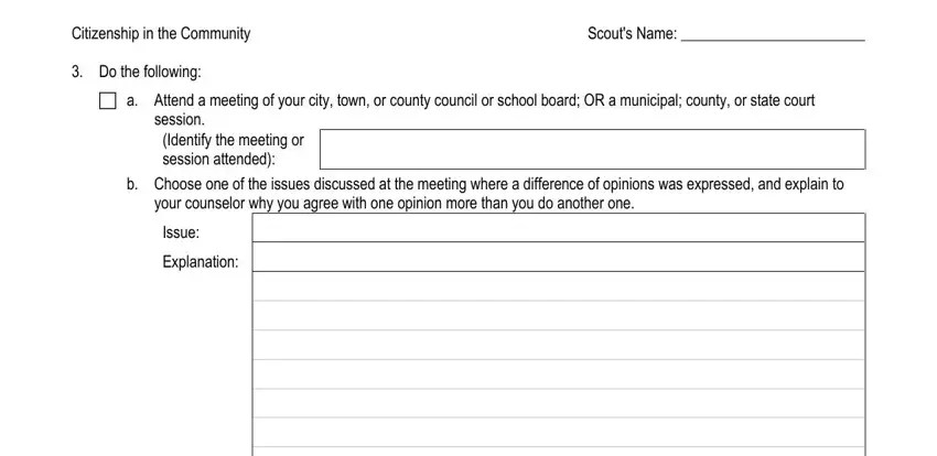 Citizenship Community Badge PDF Form - FormsPal