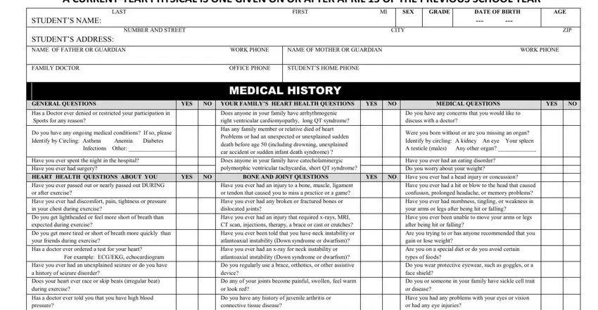 Mhsaa Medical Form ≡ Fill Out Printable PDF Forms Online