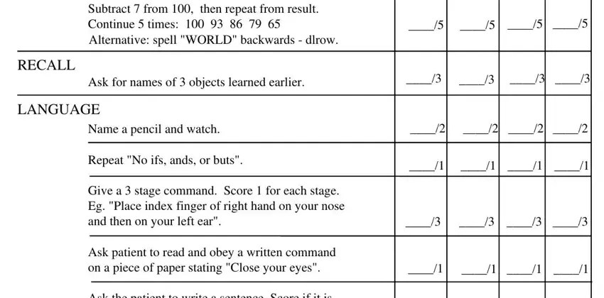 Mmse Form ≡ Fill Out Printable PDF Forms Online