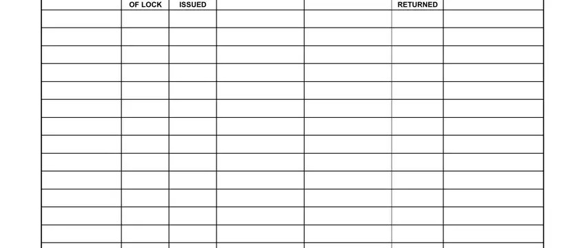 Key Control Log Form ≡ Fill Out Printable PDF Forms Online