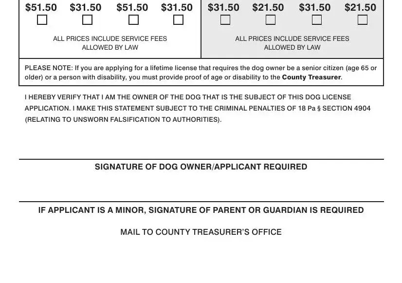 Lifetime Dog License Form ≡ Fill Out Printable PDF Forms Online