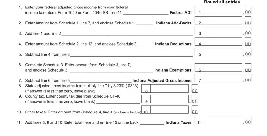Indiana Form It 40 ≡ Fill Out Printable PDF Forms Online