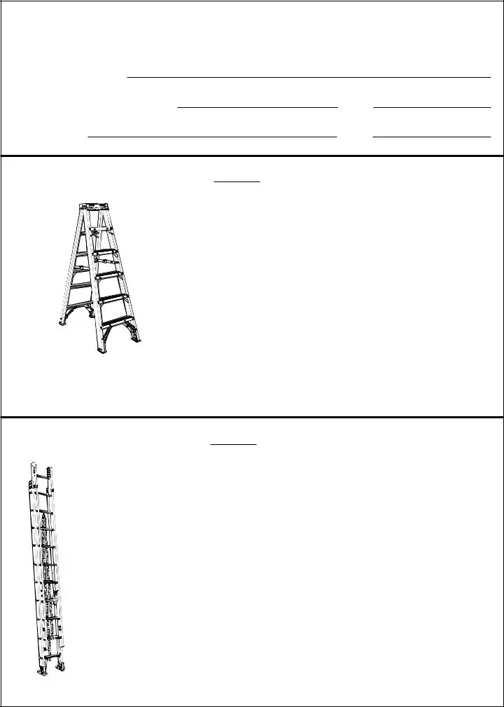 Ladder Inspection Checklist Form ≡ Fill Out Printable PDF Forms Online