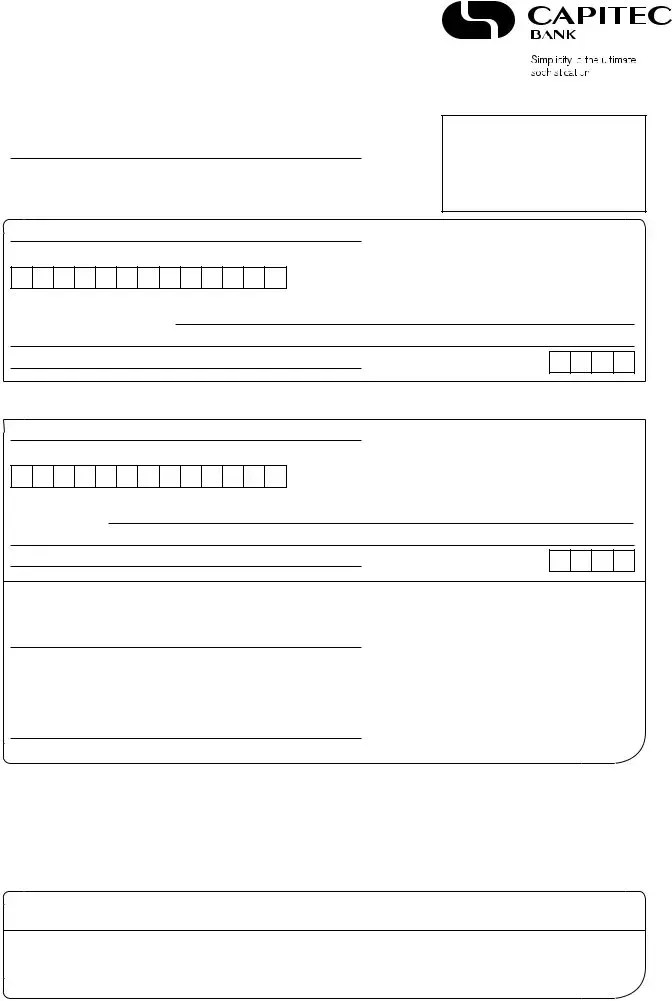Capitec Bank Opening Form ≡ Fill Out Printable PDF Forms Online