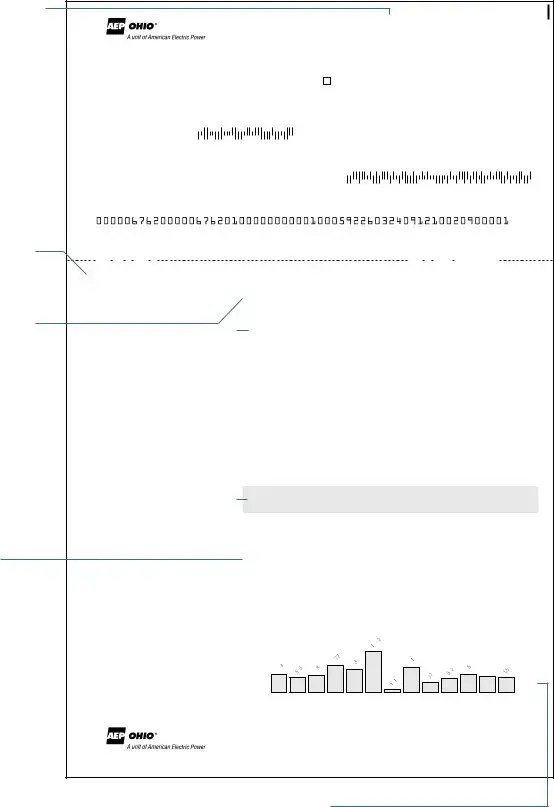 Ohio Sample Aep Bill ≡ Fill Out Printable PDF Forms Online