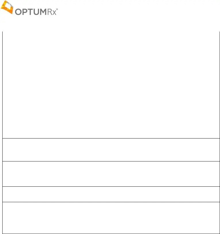 Optumrx Prior Authorization PDF Form FormsPal