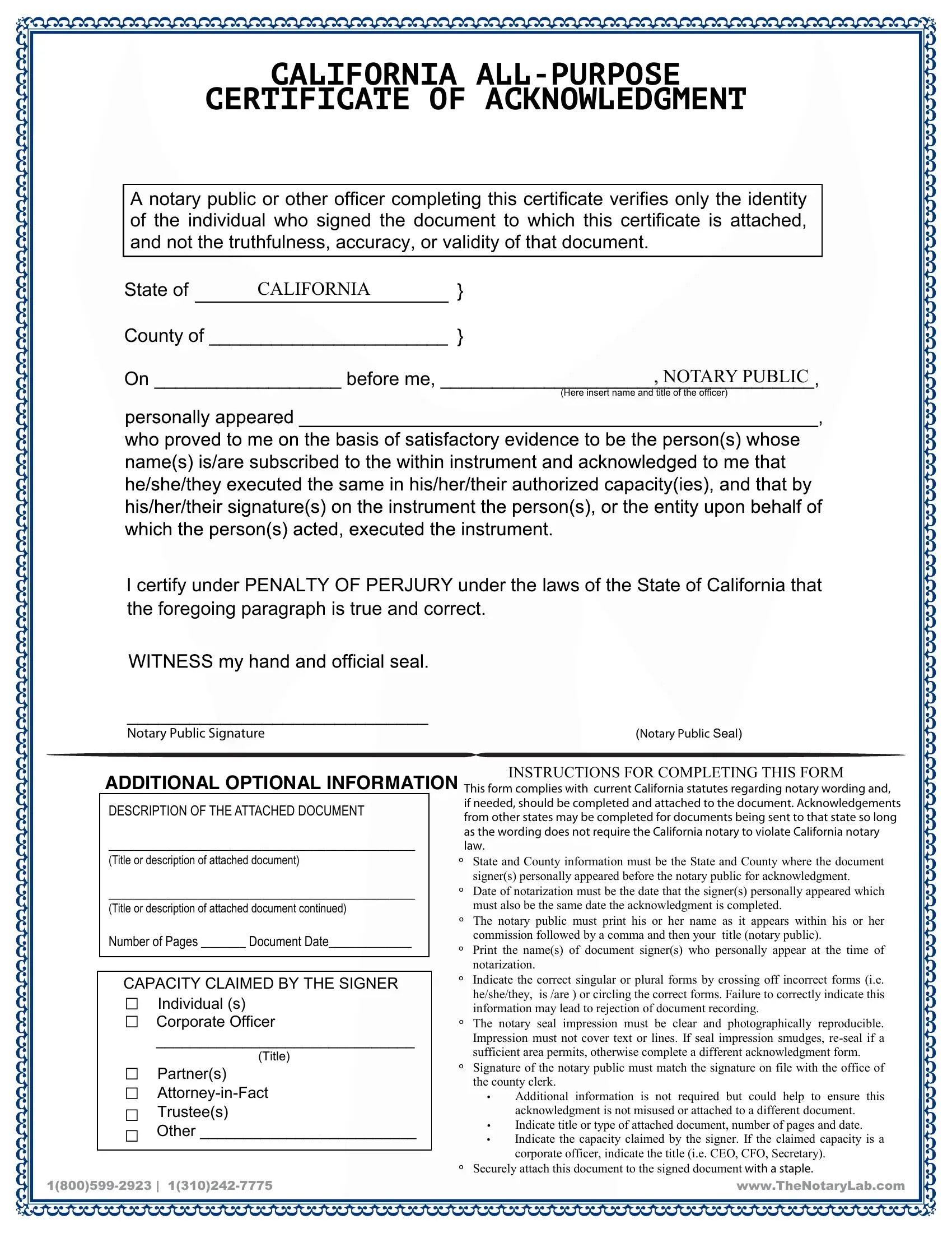 All Certificate Form ≡ Fill Out Printable PDF Forms Online