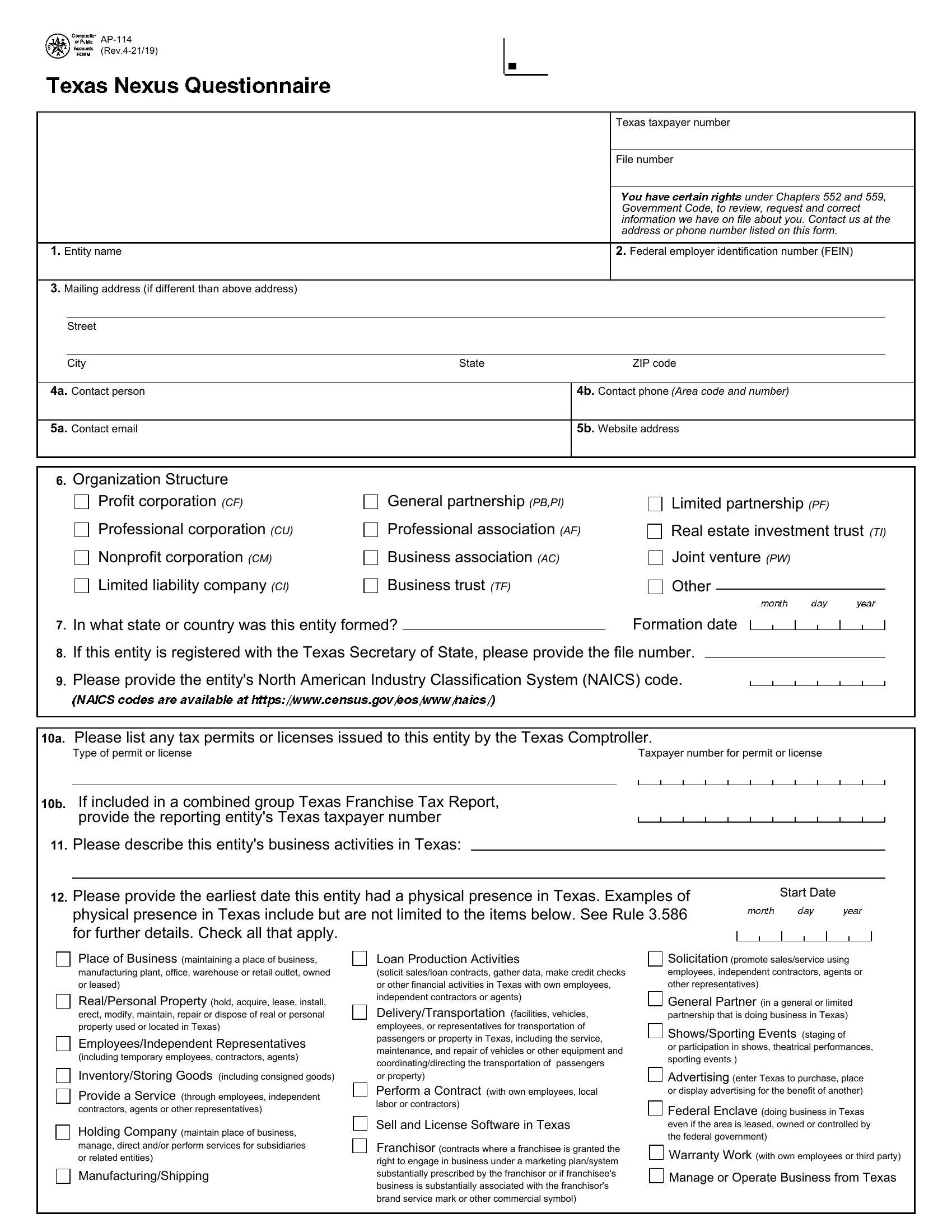 Ap 114 Form ≡ Fill Out Printable PDF Forms Online