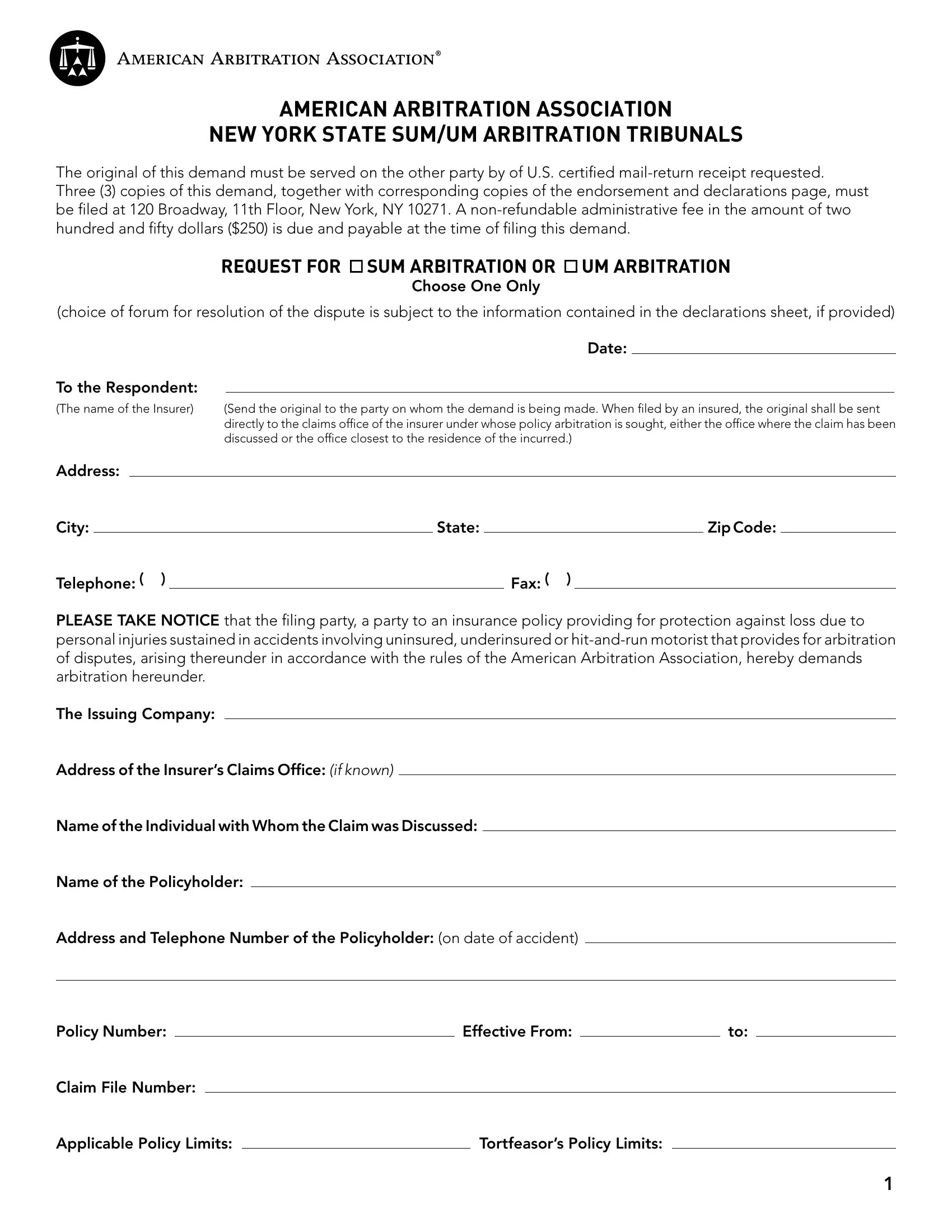 Arbitration Um Form ≡ Fill Out Printable PDF Forms Online