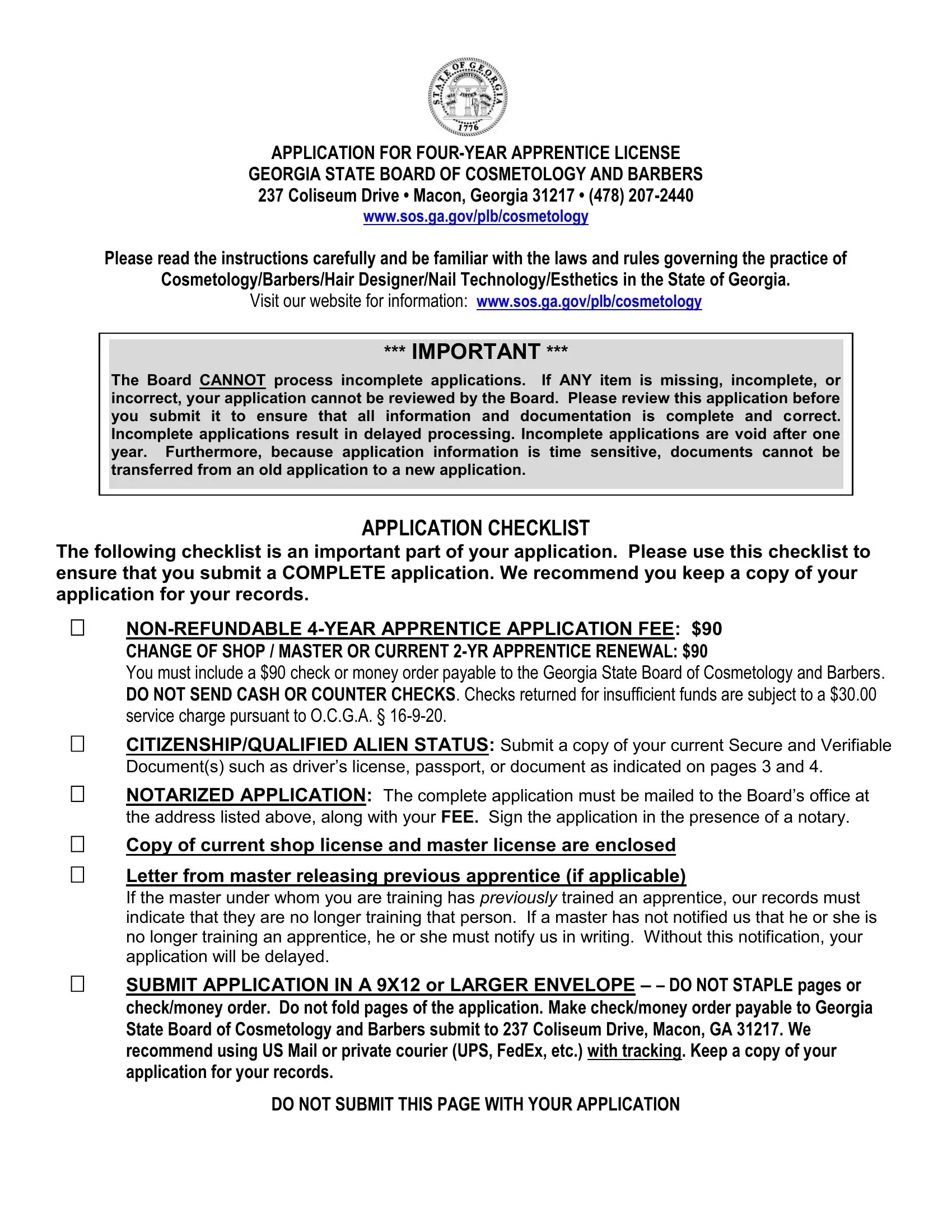 Barber Apprentice Application PDF Form FormsPal