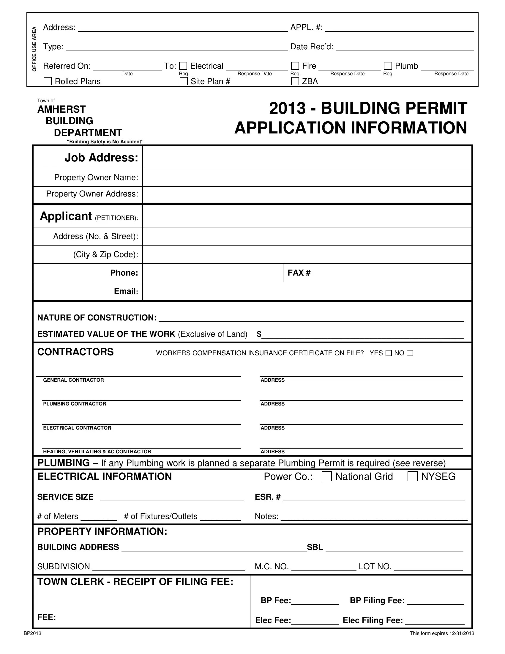 Building Permit Application Information PDF Form FormsPal