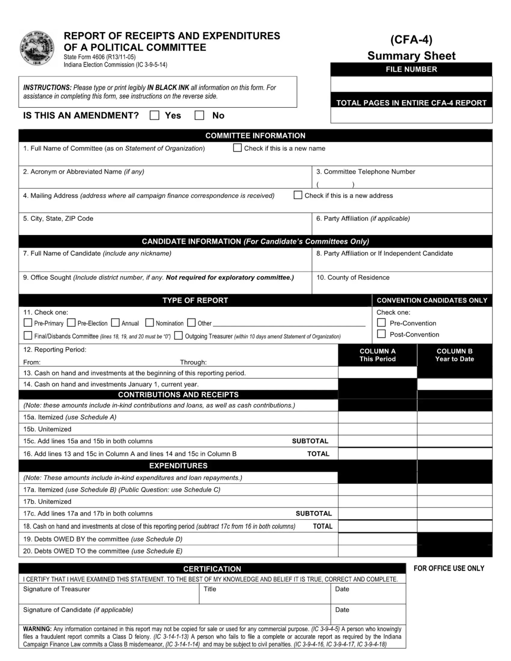 Cfa 4 Form ≡ Fill Out Printable PDF Forms Online