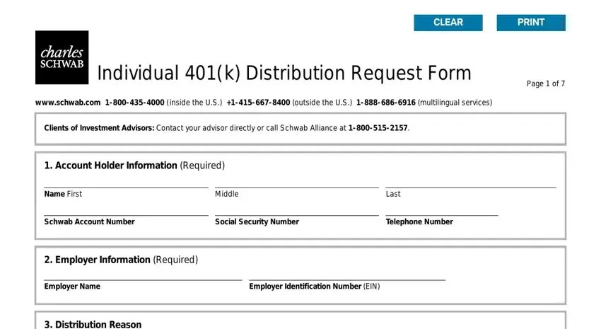 Charles 401K Distribution Form ≡ Fill Out Printable PDF Forms Online Charles 401K Distribution Form ≡ Fill Out Printable PDF Forms Online