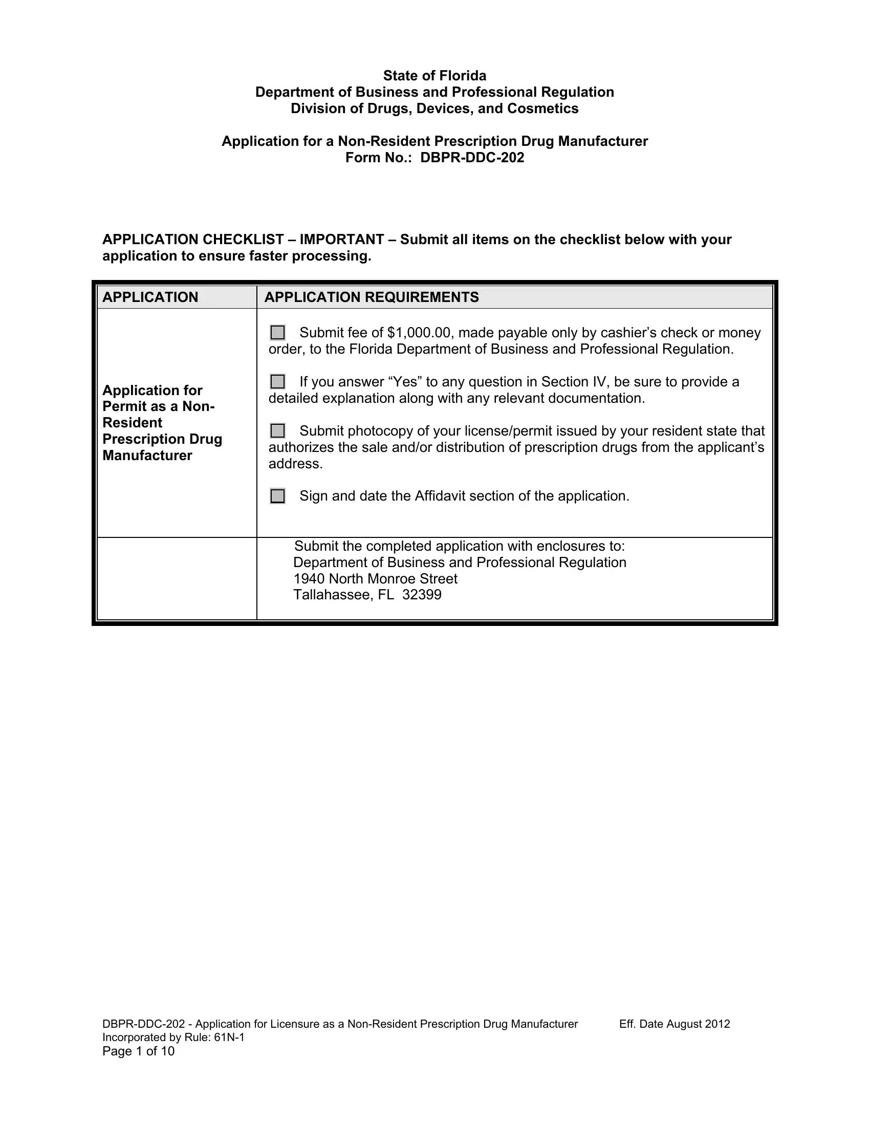 Dbpr Ddc 202 Form ≡ Fill Out Printable PDF Forms Online
