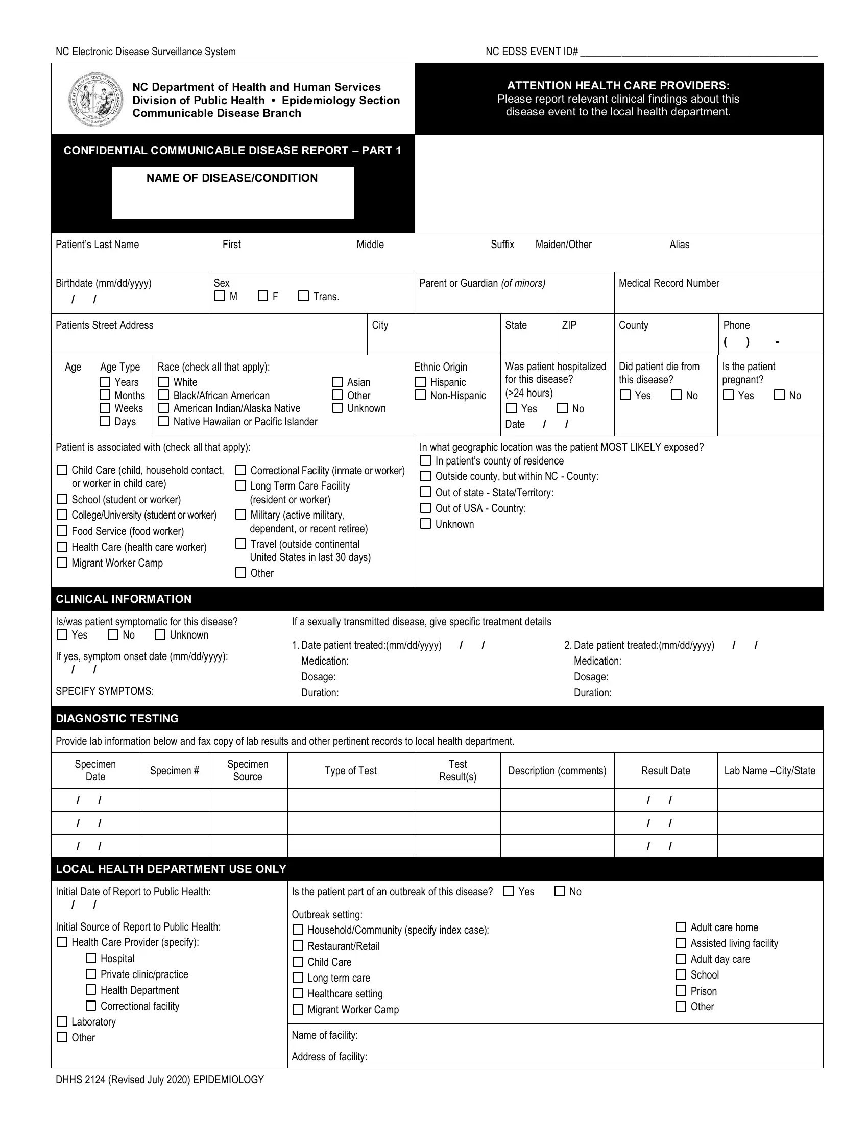 Dhhs 2124 Form ≡ Fill Out Printable PDF Forms Online