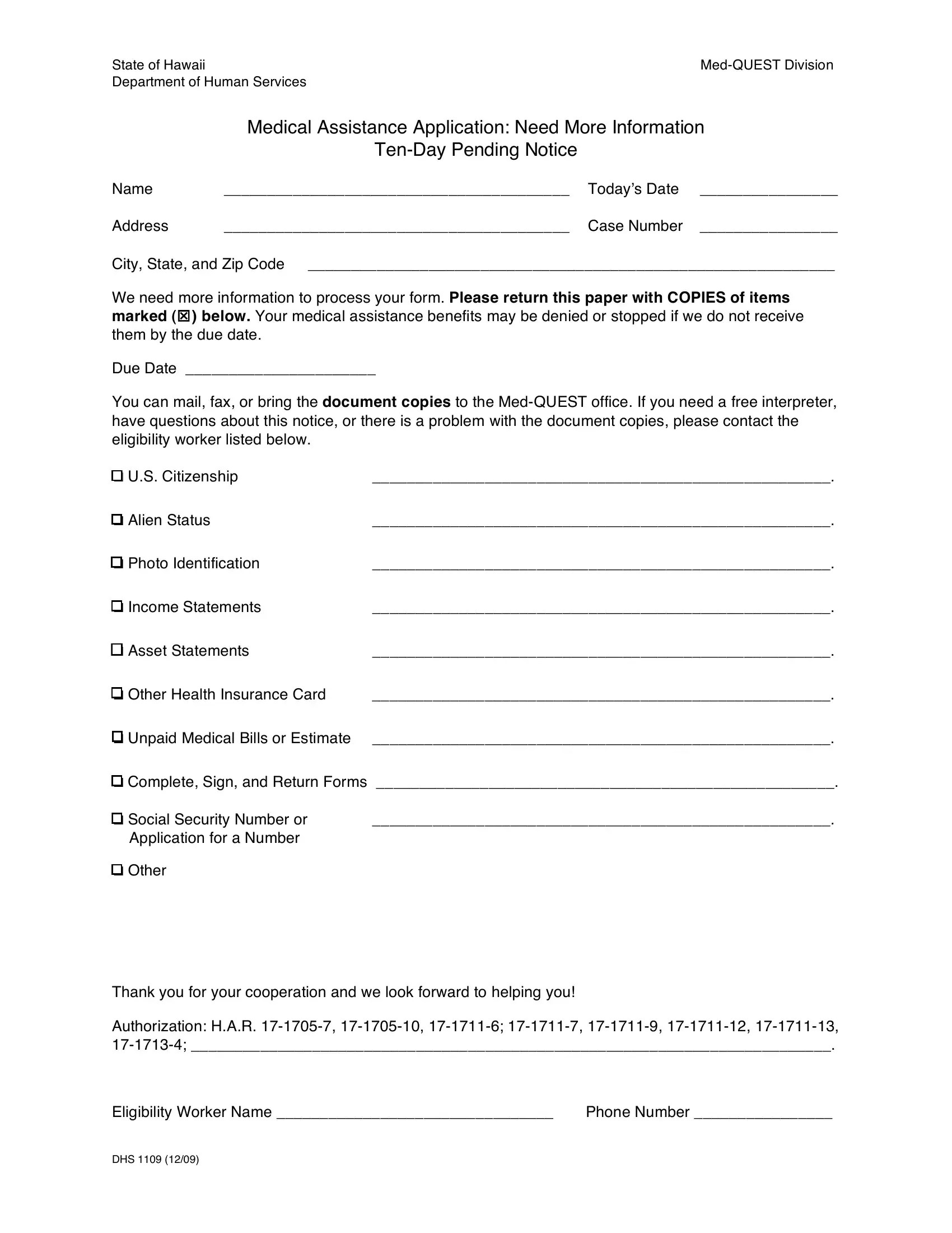 Dhs Form 1109 ≡ Fill Out Printable PDF Forms Online