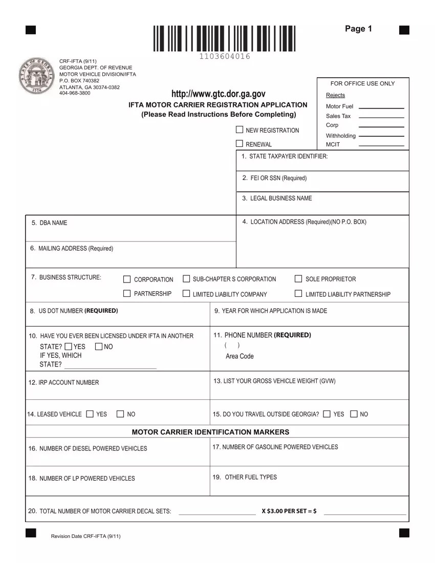 Form Crf Ifta ≡ Fill Out Printable PDF Forms Online