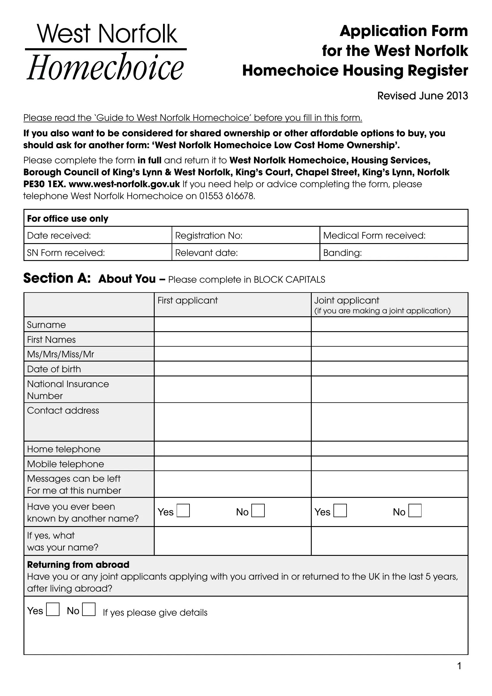 Homechoice Application Form ≡ Fill Out Printable PDF Forms Online