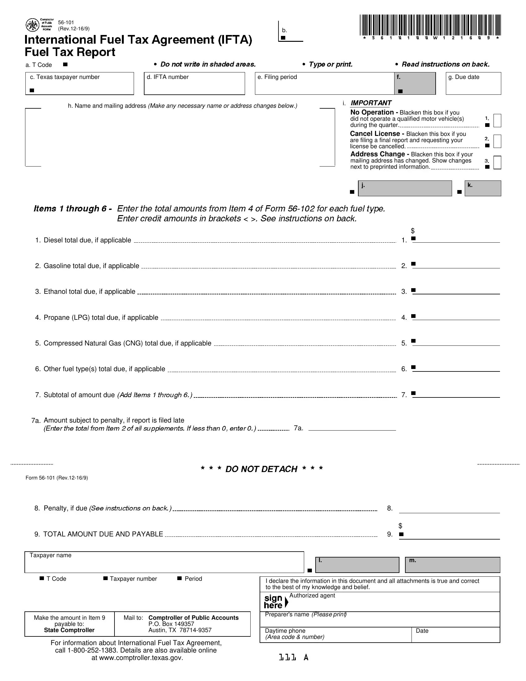 Ifta Texas Form ≡ Fill Out Printable PDF Forms Online