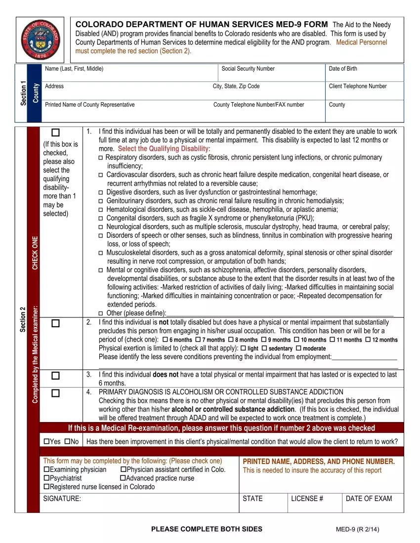 Med 9 Form ≡ Fill Out Printable PDF Forms Online