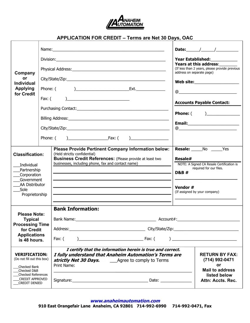 Net 30 Terms Order Form ≡ Fill Out Printable PDF Forms Online