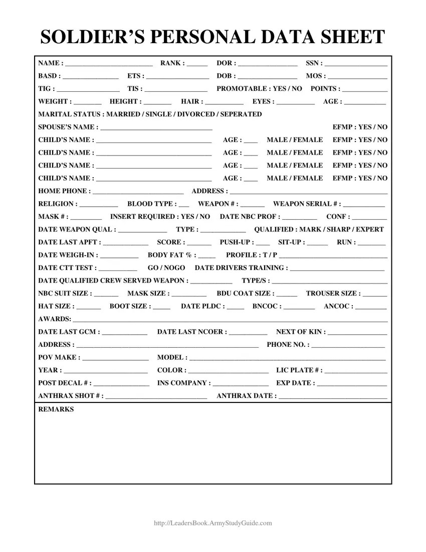 Personal Data Sheet ≡ Fill Out Printable PDF Forms Online