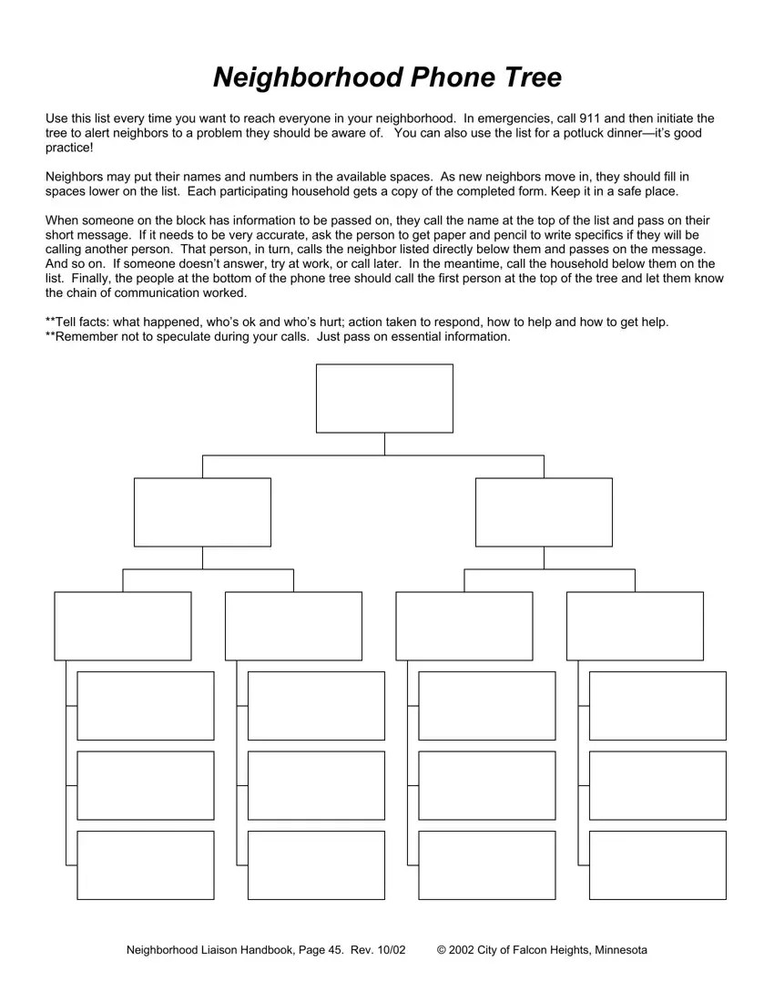 Phone Tree Form ≡ Fill Out Printable PDF Forms Online