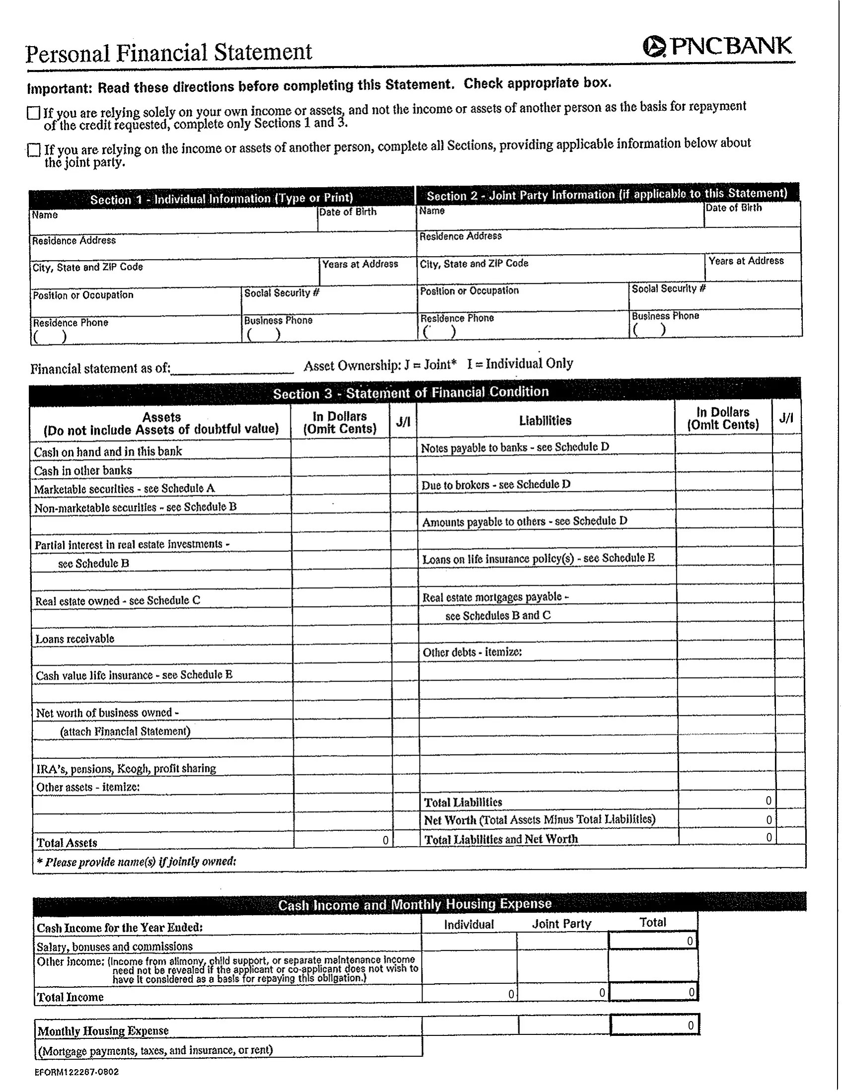 Pnc Bank Statement Form ≡ Fill Out Printable PDF Forms Online