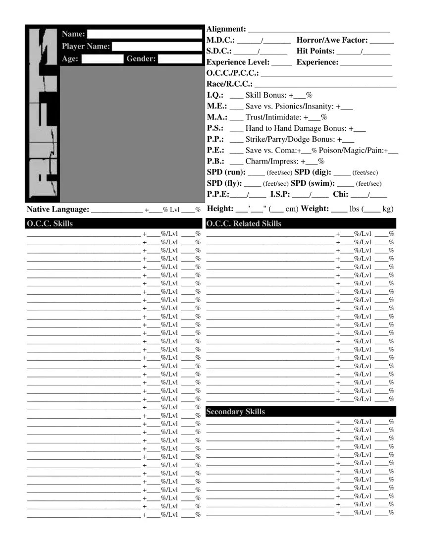 Rifts Sheet ≡ Fill Out Printable PDF Forms Online