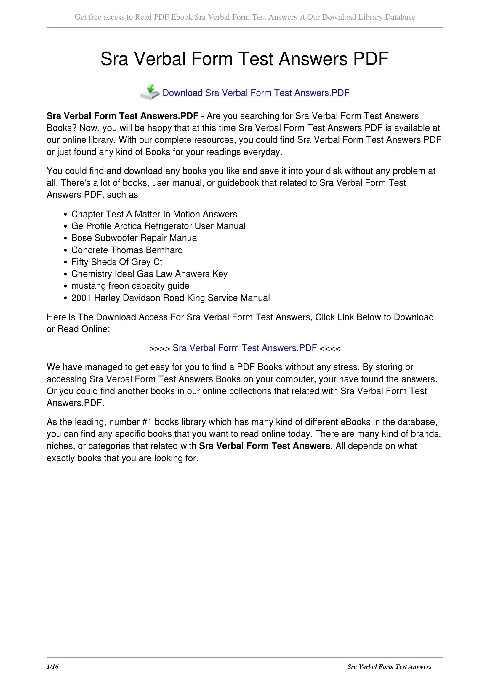 Sra Verbal Test Form ≡ Fill Out Printable PDF Forms Online