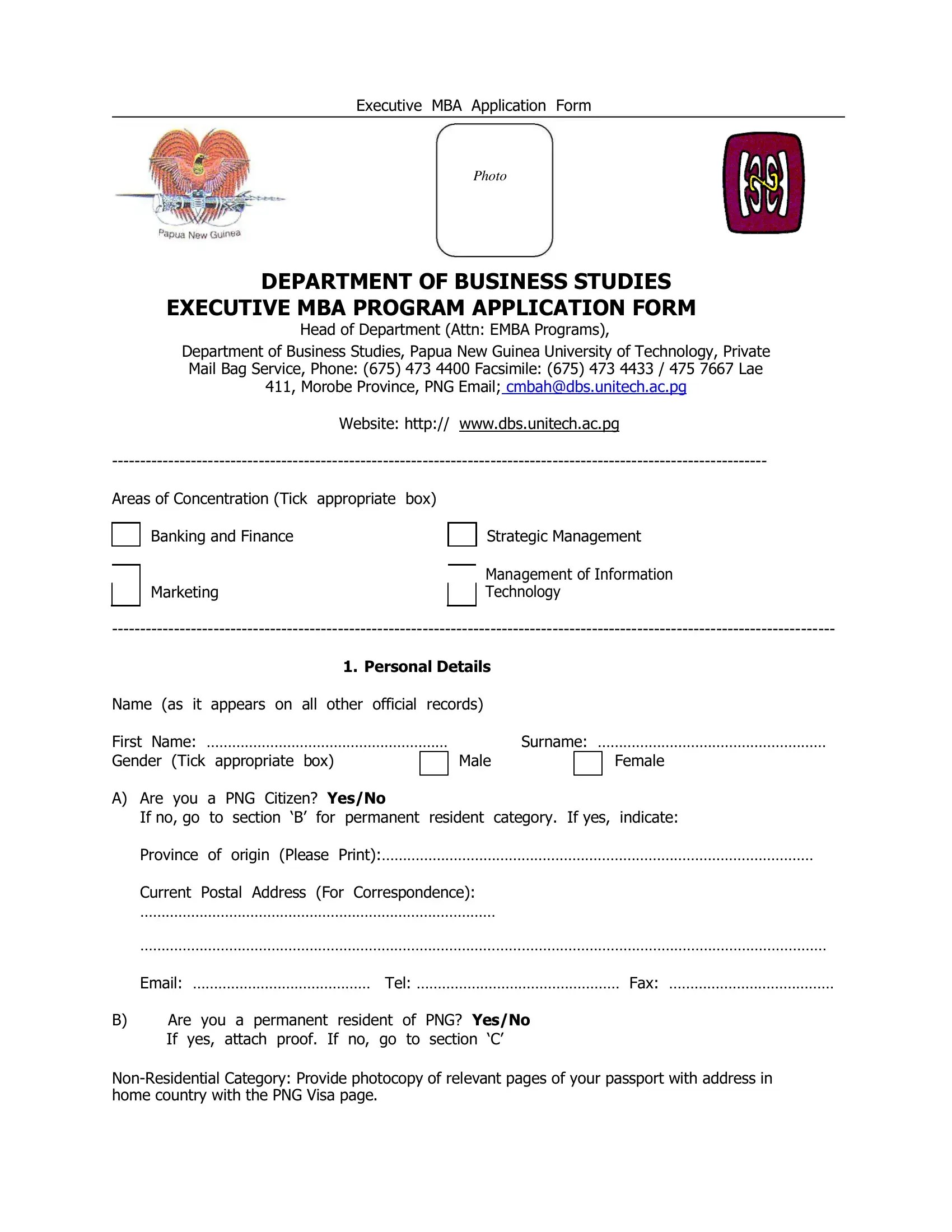 Unitech Application Form ≡ Fill Out Printable PDF Forms Online