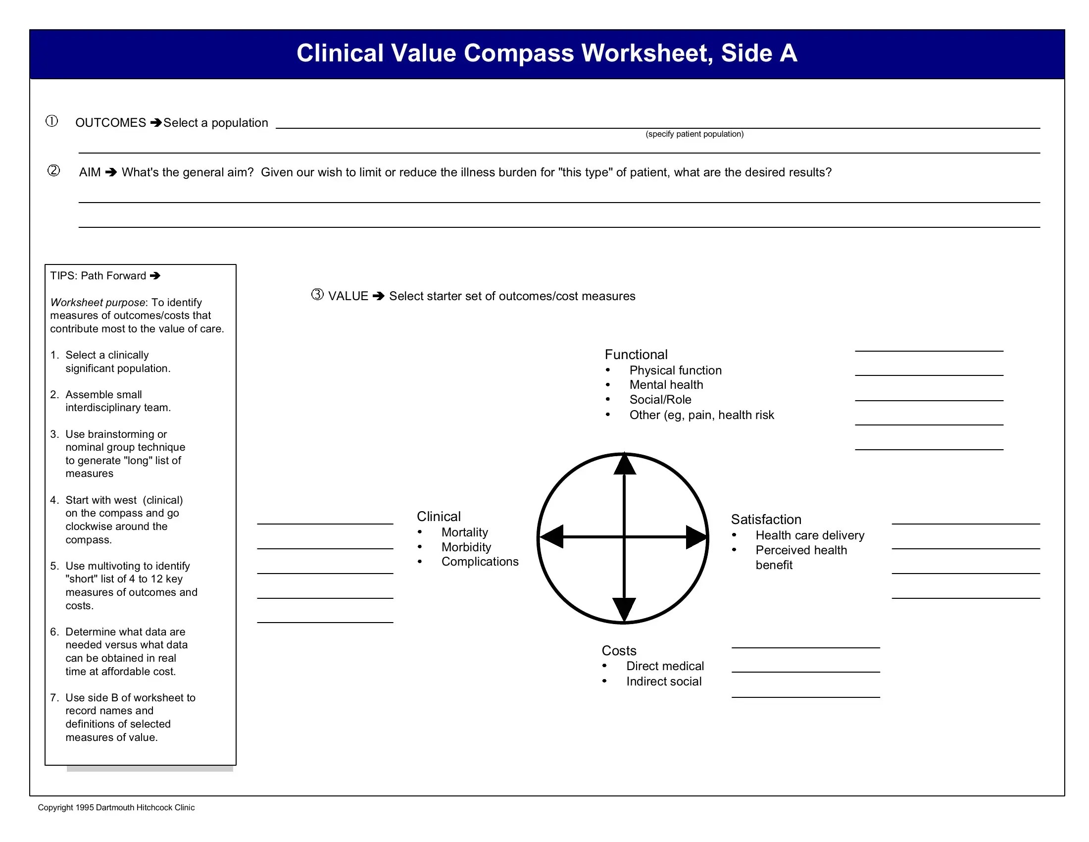 Value Compass Worksheet Form ≡ Fill Out Printable PDF Forms Online