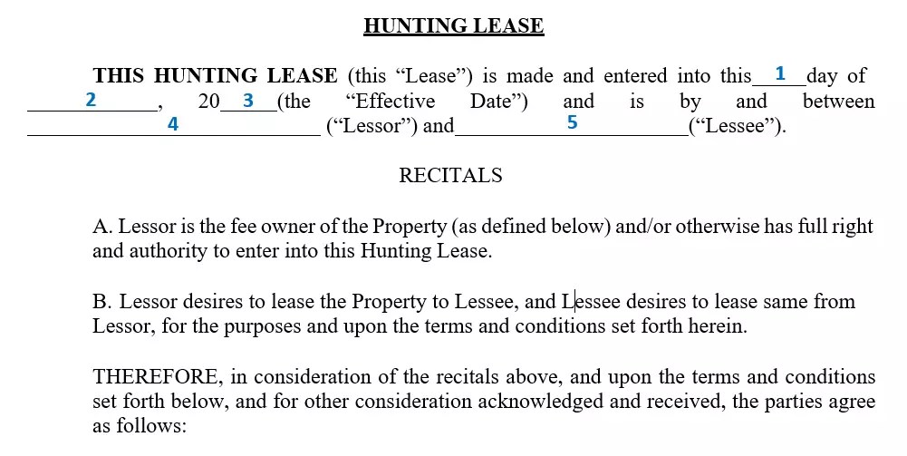 Free Hunting Lease Agreement Templates FormsPal(01)