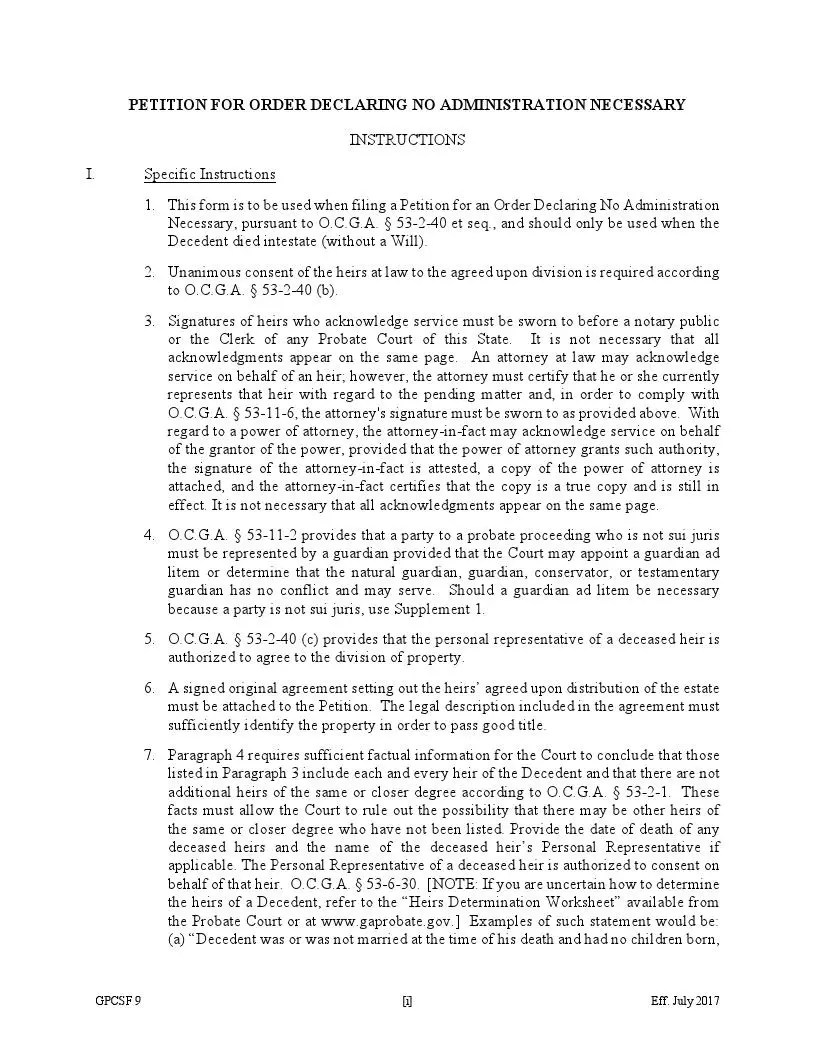 Free Small Estate Affidavit Form (PDF) FormsPal