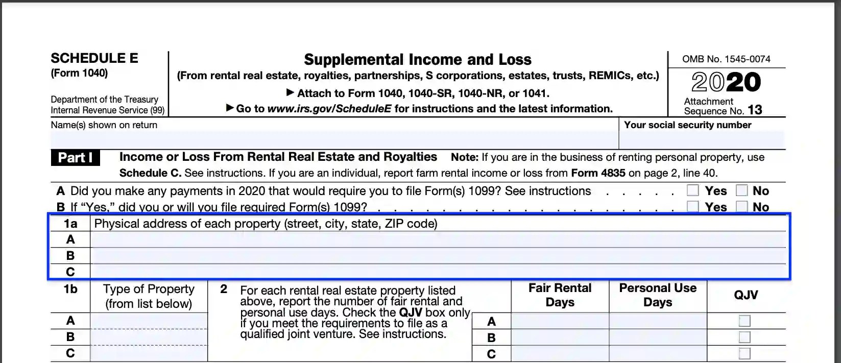 IRS Schedule E Form 1040 ≡ Fill Out Printable PDF Forms IRS Schedule E Form 1040 ≡ Fill Out Printable PDF Forms