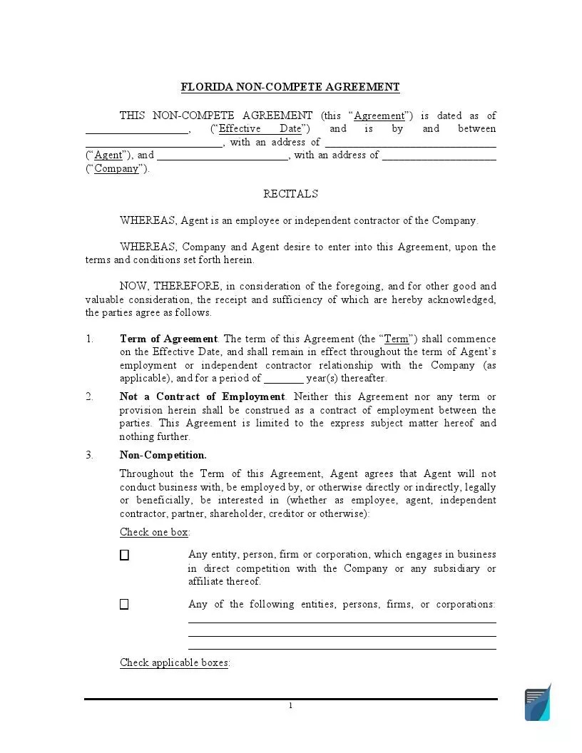 Florida Agreement Template and Laws Florida Agreement Template and Laws