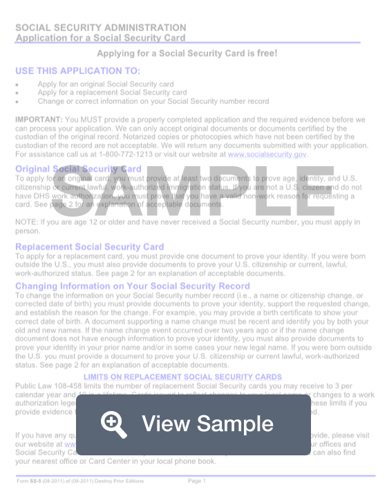 You can get in touch with our agency through the online medium and buy. Free Social Security Card Application Fillable Printable Pdf Formswift