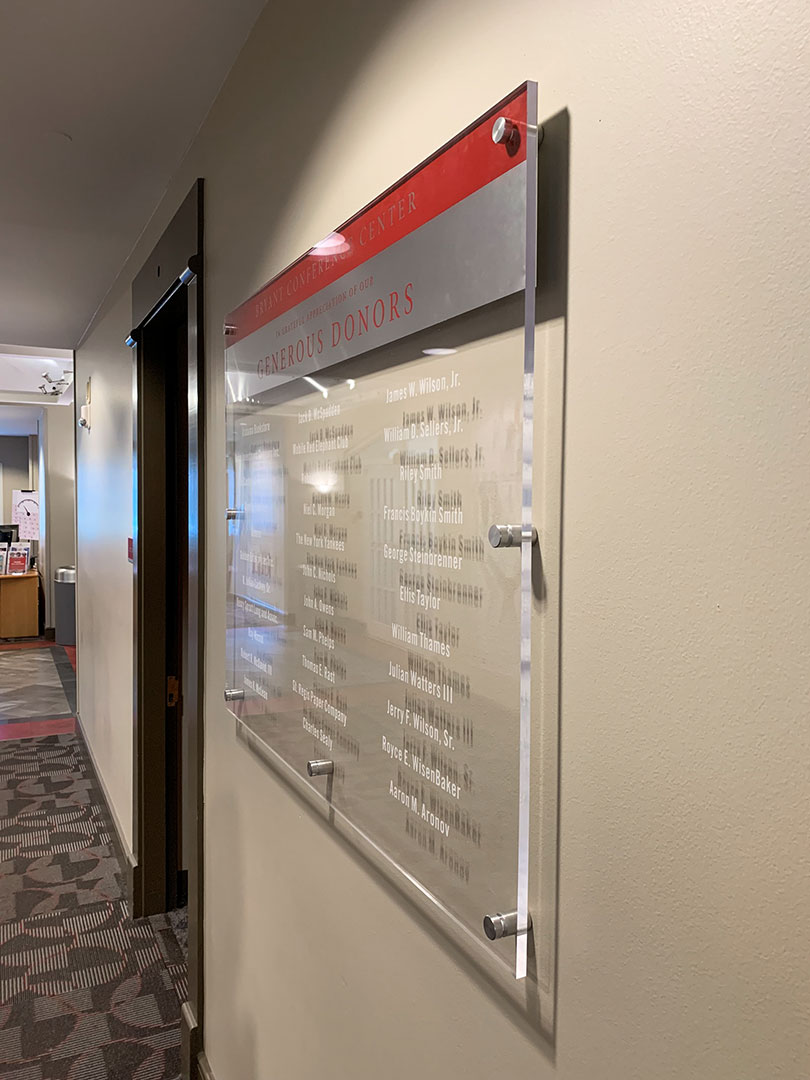 Bryant Conference Center Formula Design Wayfinding Signage