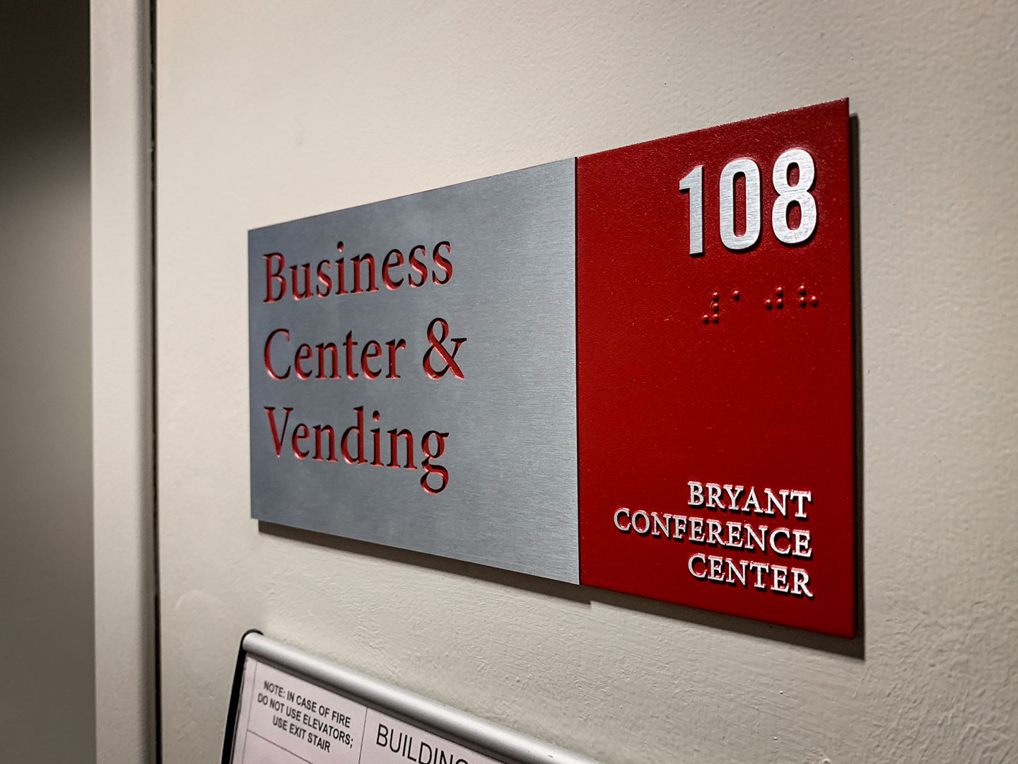 Bryant Conference Center Formula Design Wayfinding Signage