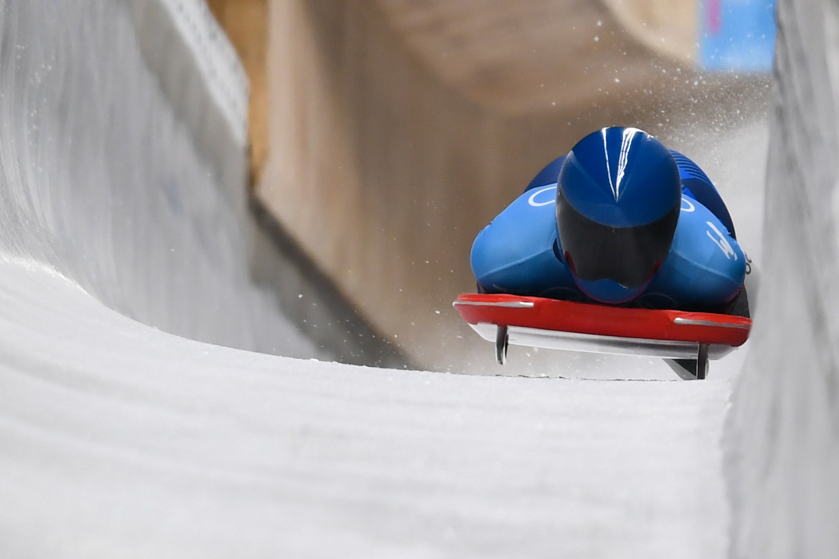 The Winter Olympic sport with singleseater racing's athletic challenge