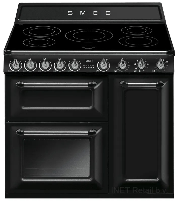 Smeg Tr93Ibl - 90 Cm Traditioneel Inductie Fornuis (Zwart) | Fornuizenplaza Nederland
