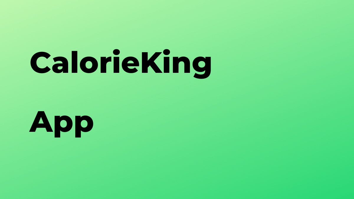 CalorieKing Los mejores consejos y cómo hacerlo para Android y iPhone