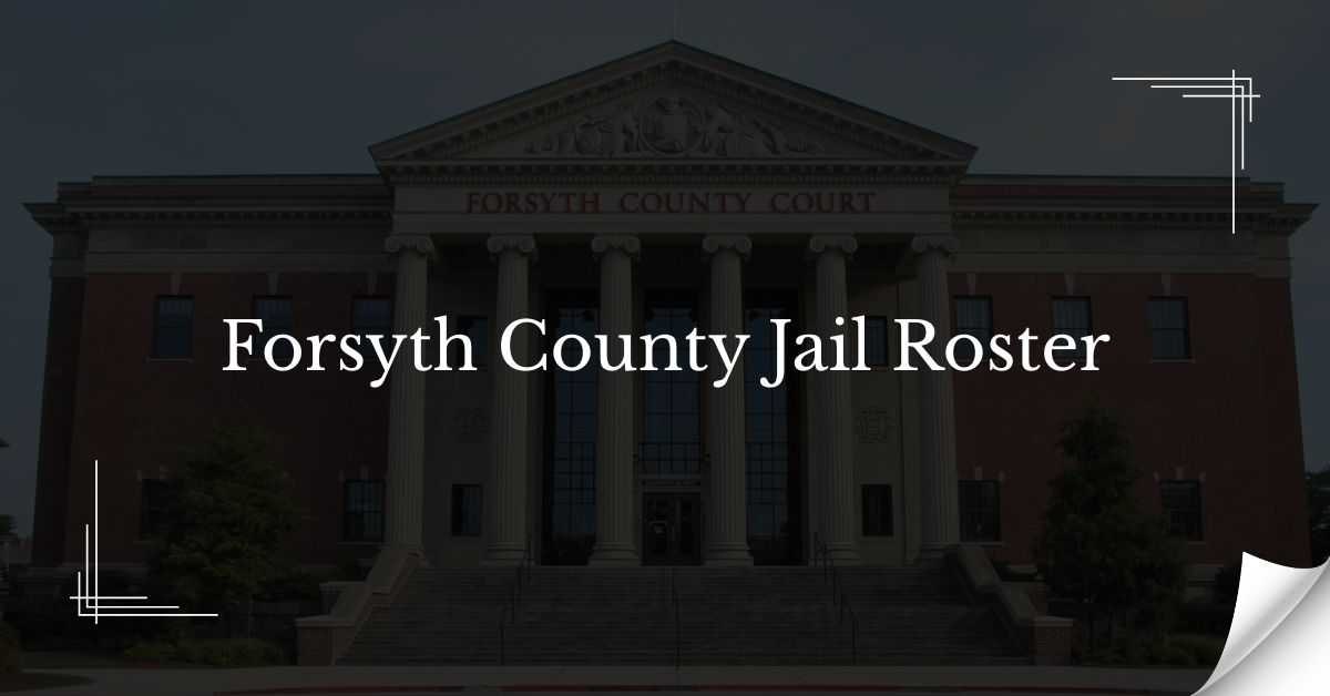 Forsyth County Jail Roster Forsyth County Court