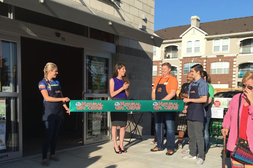 Fort Construction Natural Grocers Grand Opening on West 7th