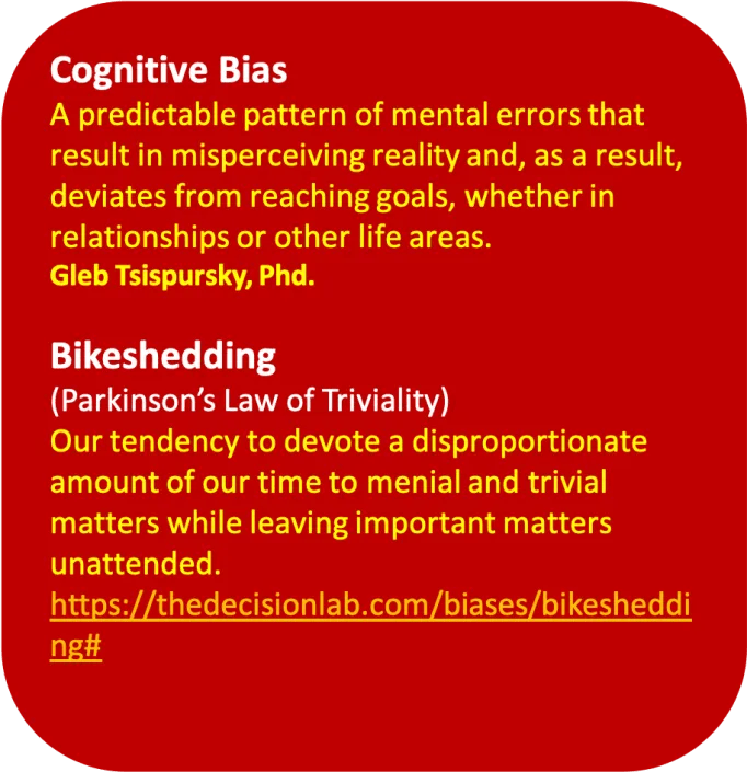 Bikeshedding and Boards TEAM Resources