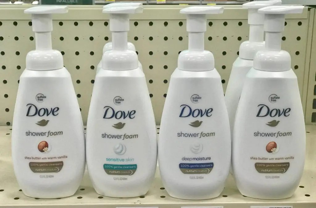 Fight Fall Skin with Dove Shower Foam