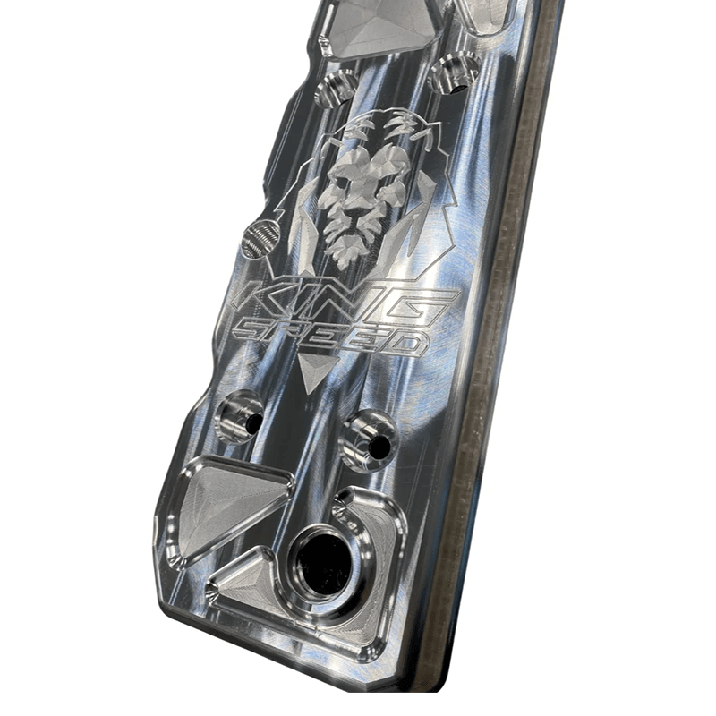Kingspeed Billet Valve Cover 06+ Cummins Raw Engraved Fortified