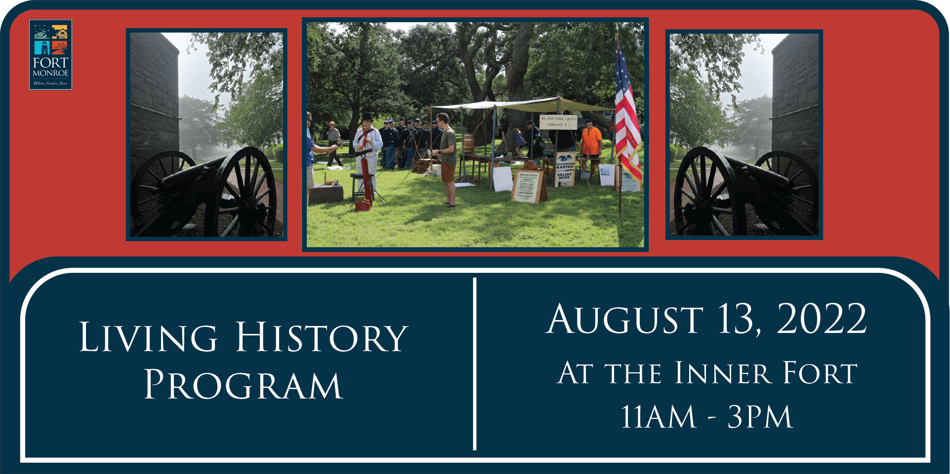 Special Event Living History Program at the Casemate Museum Fort Monroe