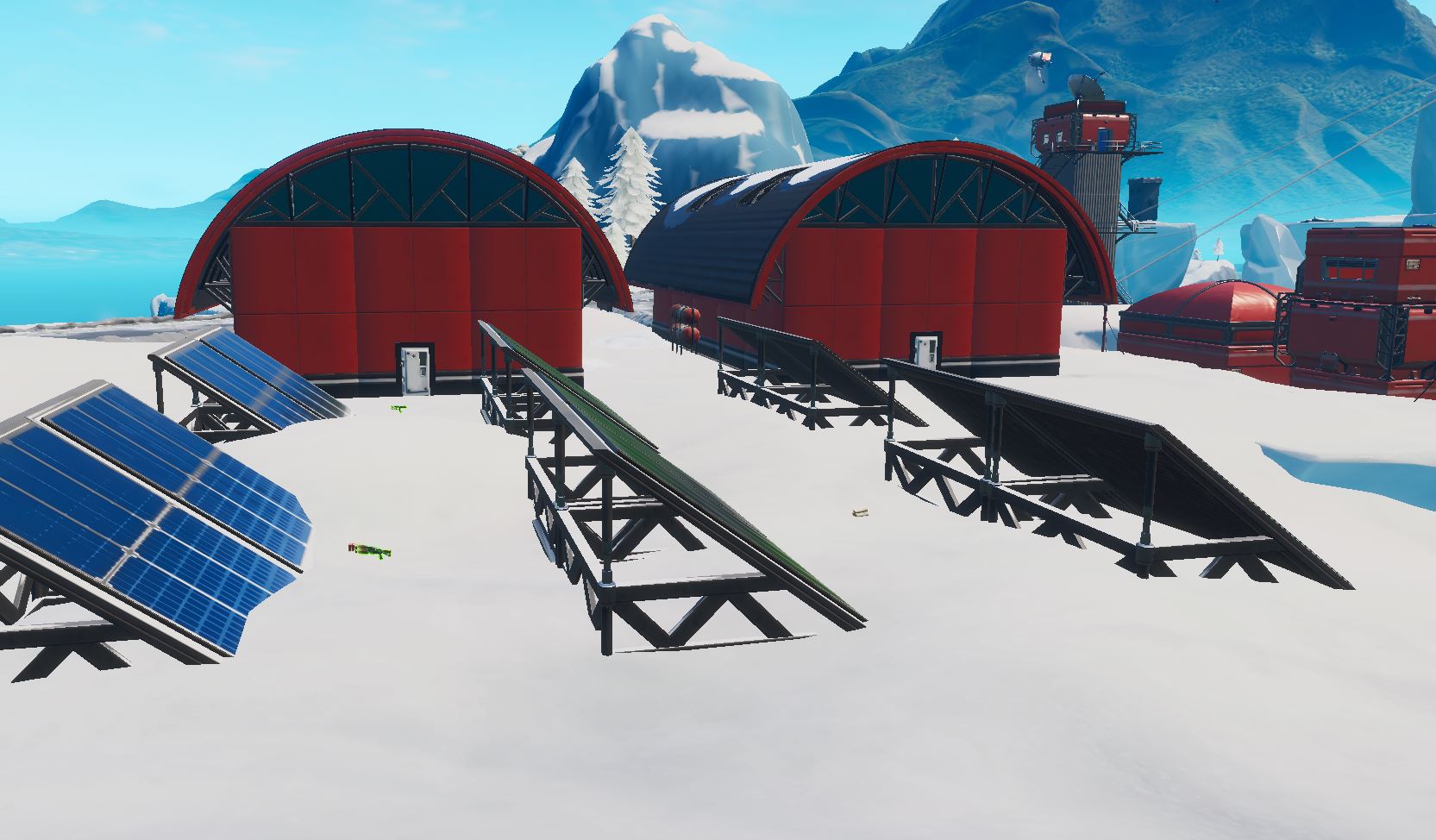 Where to visit a solar array in the snow Fortnite Challenge Location