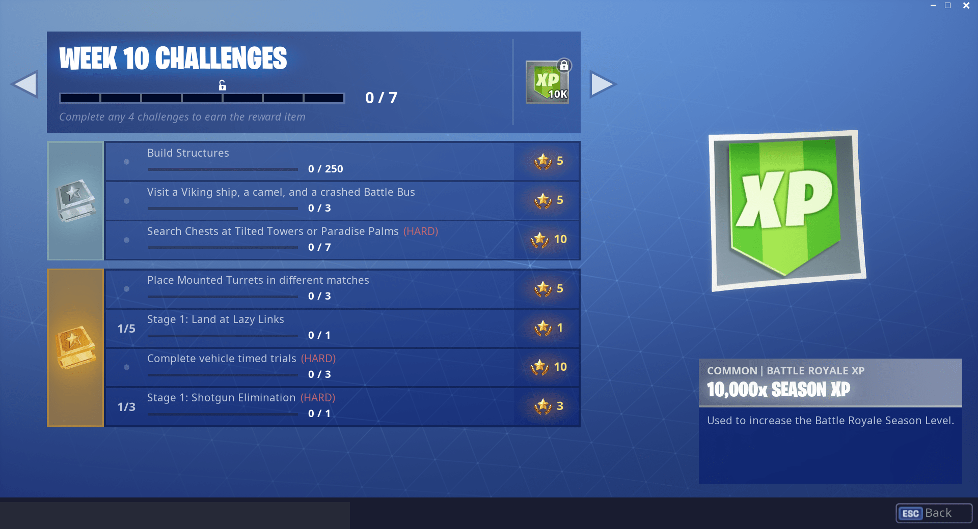 Season 6 Week 10 challenges available now (cheat sheet) Fortnite News